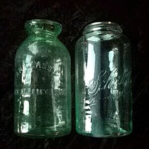 Vintage Glass Jars.